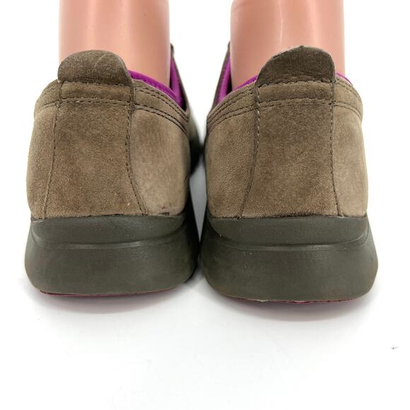 Dansko Elise Taupe Pink Suede Non Slip Sneakers Shoes Euro Size 39 - Picture 4 of 13